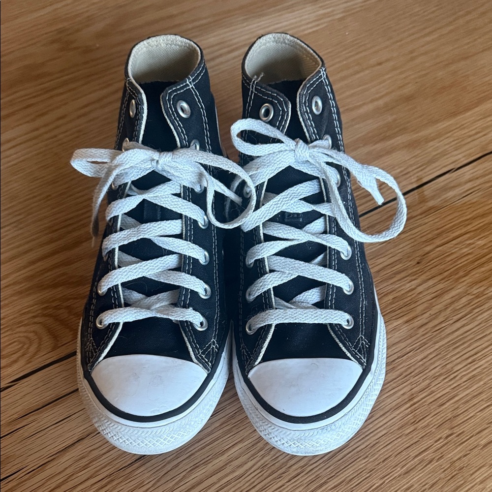 Converse Kids Black and White High-Top Sneakers